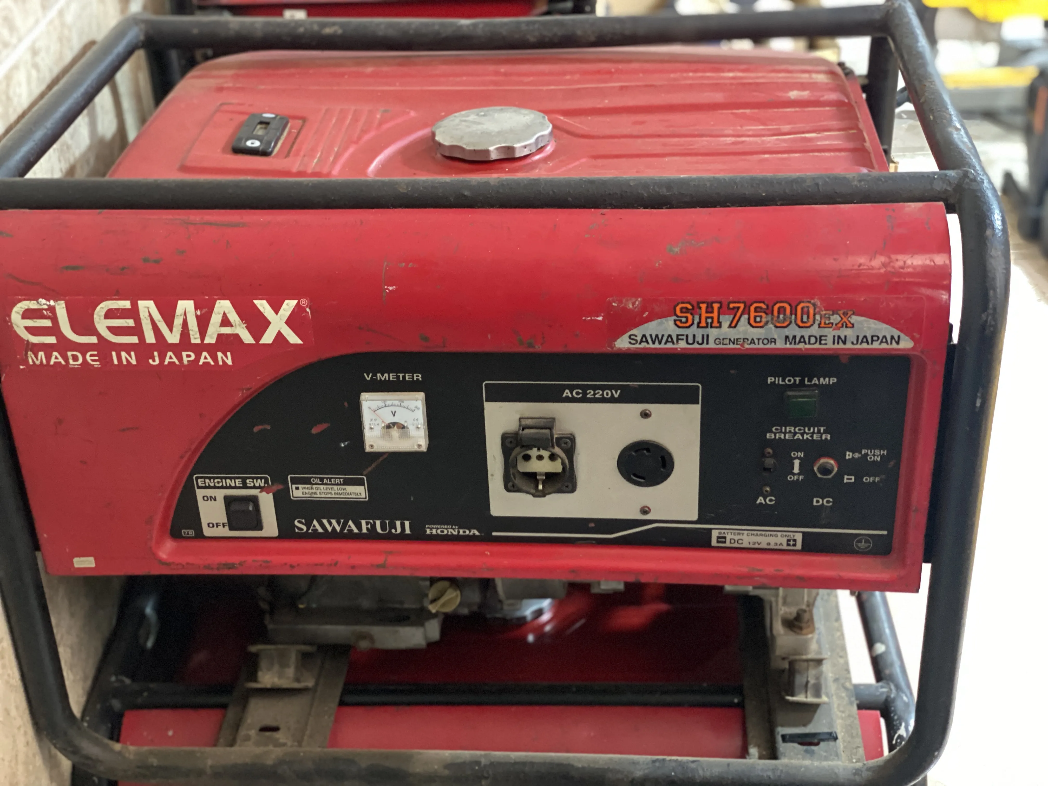 موتور برق هوندا المکس ژاپن ۷/6کاوا SH7600 تک فاز کارکرده