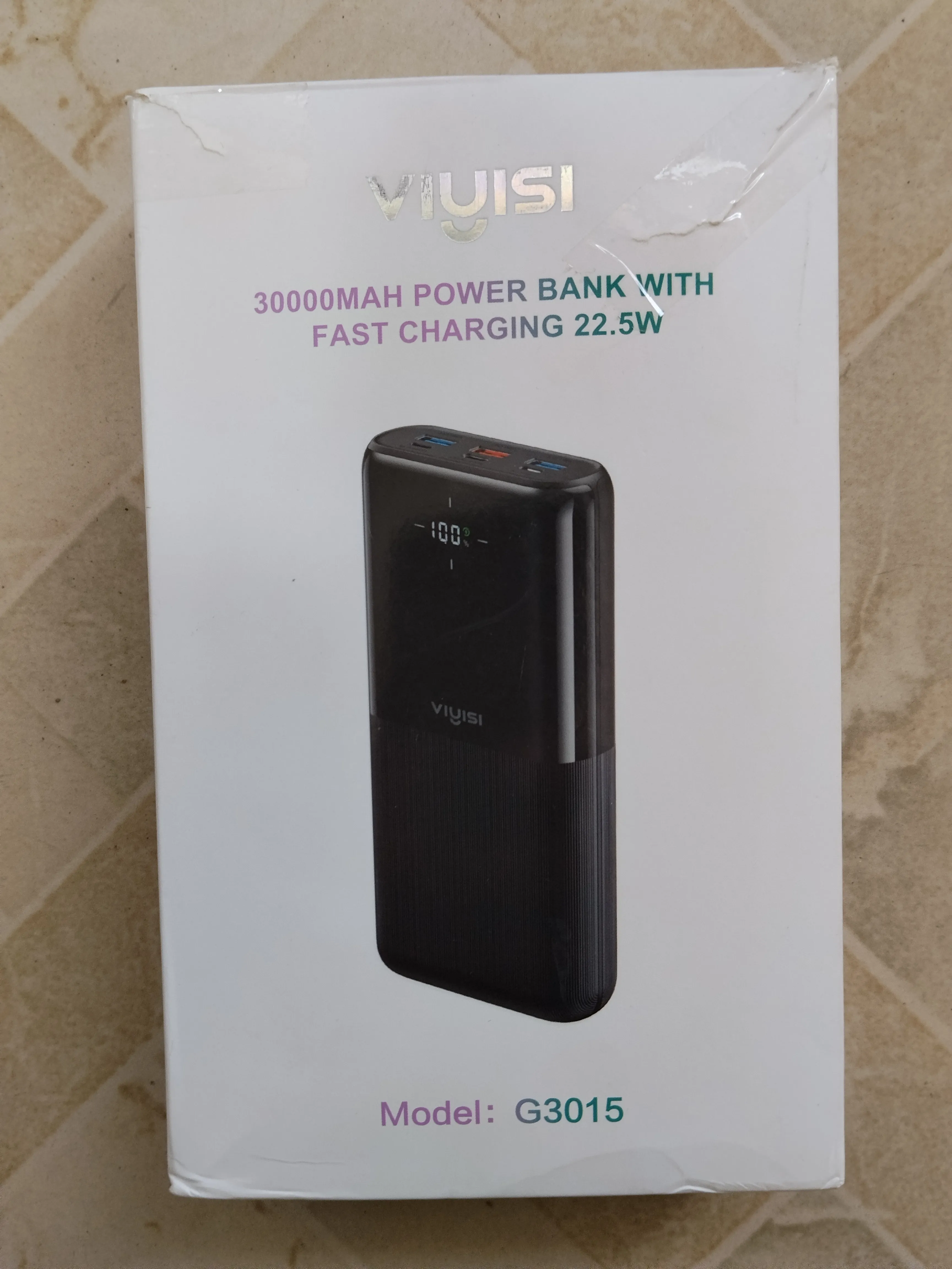 پاوربانک VIUISI مدل G3015 ظرفیت ۳۰۰۰۰ میلی امپر