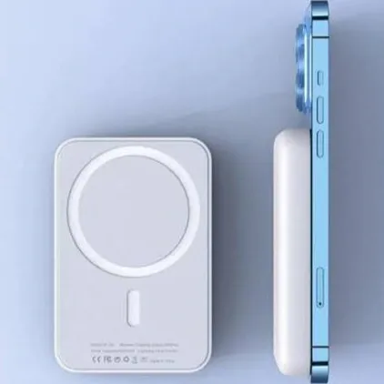 پاور بانک اپل وایرلس ۱۵ وات Mag safe Battery Pack مدل ۲۳۸۳ ظرفیت ۵۰۰۰ میلی امپر